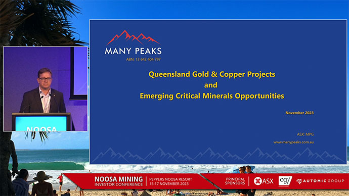 Executive Chairman Travis Schwertfeger presents at Noosa Mining Conference